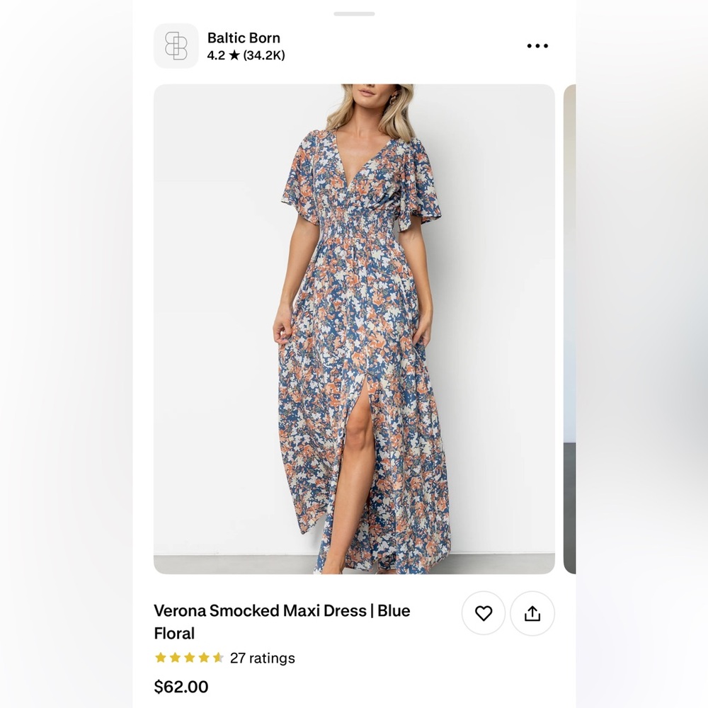 Baltic Born Verona Floral Maxi Dress